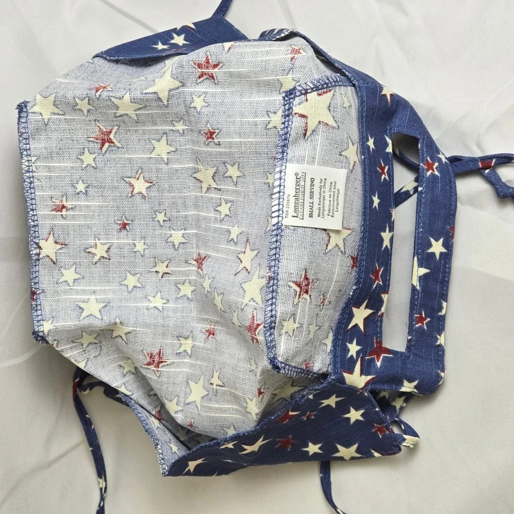 Longaberger Small Serving Basket Liner American Starburst 23567287 New